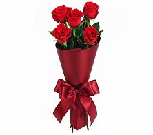 Букет 5 Красных роз Эдлесс Лав в Борисоглебском