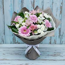 Букет цветов из:  Герберы, Альстромерии и Хризантемы в Борисоглебском