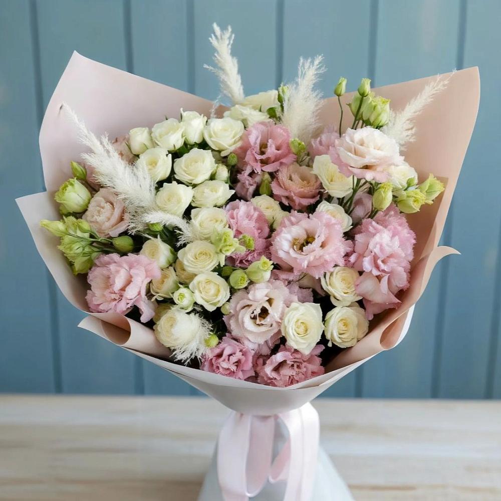 Букет цветов из: Альстромерии и Розы в Борисоглебском