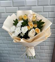 Букет цветов из:  Розы и Хризантемы в Борисоглебском