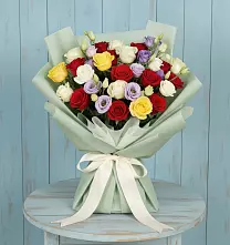 Букет цветов из:  Розы в Борисоглебском