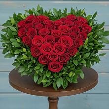 Цветочная композиция из Розы в виде сердца в Борисоглебском