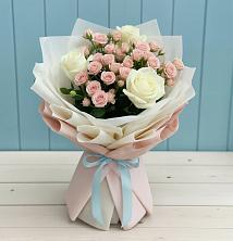 Букет цветов из:  Розы в Борисоглебском