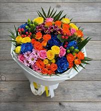 Букет цветов из:  Розы и Хризантемы в Борисоглебском