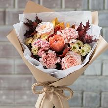 Букет цветов из:  Гвоздики, Хризантемы и Розы в Борисоглебском