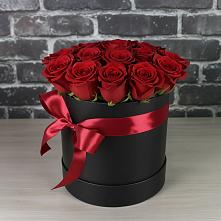 Цветочная композиция из Розы в шляпной коробке в Борисоглебском