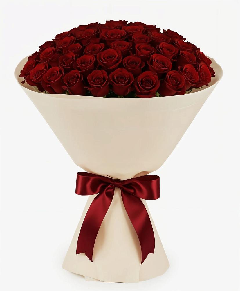 Букет 101 Бордовая роза Блэк Бакарра в Борисоглебском